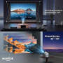 [Apps intégrées & 2026 Upgraded] Vidéoprojecteur avec WiFi 6 et Bluetooth | Projecteur Supporte 4K 1080P Auto Keystone Rotation