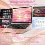 bvate Ordinateur Portable 14" 256 Go Win 11 N4020 Support Expansion 1 to SSD 1080P 2.4G+5G WiFi Mini HDMI & Souris sans Fil et U