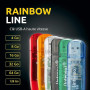 Intenso Clé USB 2.0 3X 8 Go Rainbow Line - Lot de 3 clés USB pour Transfert de données et Sauvegarde, Jaune, Rouge, Noir : Amazo