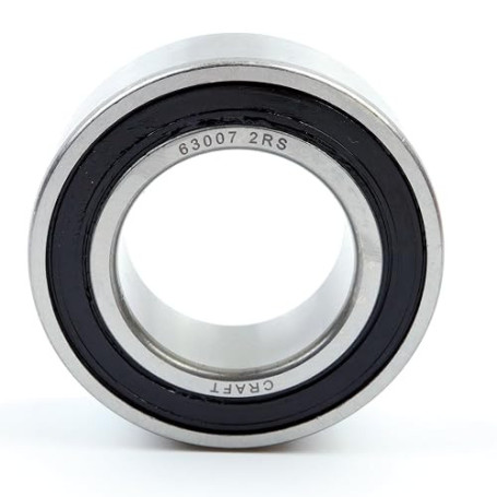 Parts and Parts Roulement à billes rainuré 63007 2RS 35 x 62 x 20 mm DIN 625 ISO 15 - Roulement radial à grande vitesse - Faible