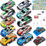 TOYABI Coffret Petite Voiture Enfant, 10 Petites Voitures Jouets avec Catapulte & Tapis de Jeu, Lot Voitire Miniature en Métal 1