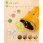 1000X Microscope Enfant Portable Loupe: Microscope NuméRique pour 2.0" IPS Pouces - Cadeau Fille 4-12 Ans Garcon Fille - Mini Ma