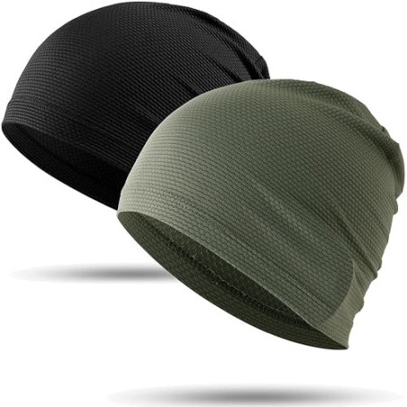 WTACTFUL Rafraîchissant Bonnet d'été Cyclisme Homme - Bonnet Crâne Léger avec Protection UV - Séchage Rapide pour Vélo, VTT, Ran