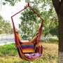 Alomejor Chaise Hamac,Pliable et Rayures colorées,Balançoire D'intérieur,Suspension par Corde Portable for Chambre à Coucher Adu