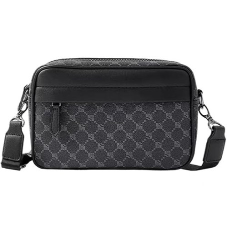 Hjkiopc Sacs bandoulière homme,Sacoche Bandouliere Multifonctionnel,Sac à Bandoulière vintage shoulder pour homme,Sacs business,