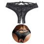 ohyeahlady String Tanga Ouvert à l'entrejambe Femme Grande Taille | Tanga Fendu,Culotte Ouverte Dentelle Transparent,String Chic