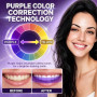 28 PièCes Bandes Blanchiment Dentaire Violet, Kit de Blanchiment Dentaire, Bandes Pour Éliminer Taches Profondes Café Thé, Pour