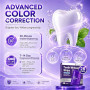 28 PièCes Bandes Blanchiment Dentaire Violet, Kit de Blanchiment Dentaire, Bandes Pour Éliminer Taches Profondes Café Thé, Pour