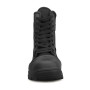 QUNLON Hommes Bottes Militaires Noires Rangers Militaire Homme Bottes Moto Homme Bottes de Combat avec Zip Latéral Botte Airsoft