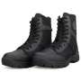 QUNLON Hommes Bottes Militaires Noires Rangers Militaire Homme Bottes Moto Homme Bottes de Combat avec Zip Latéral Botte Airsoft