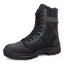 LUDEY Hommes Bottes Militaire avec Fermeture Latérale, Patrouille Combat Armée Tactique Recrues Bottes d'uniforme d'entraînement