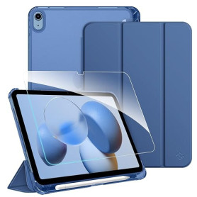 FINTIE Coque pour iPad A16 11e Génération 11" 2025/iPad 10e Gén 10.9" 2022 | Étui avec 1 Verre Trempé et Porte-Stylet, Coque Rig