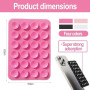 GNALIA Lot De 4 Pièces Coque Ventouse En Silicone (Noir/Blanc/Rose/Rose Clair), Support Téléphone Portable Pour Selfies, Vidéos
