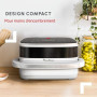 Moulinex - Easy Fry XL Surface et Pizza Air Fryer YY5876FB - 4 L - Blanc | Air fryer double resistance pour cuire 1kg de frites