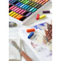 FABER-CASTELL - Mini-set de pastels tendres, 24 pièces | Pastels tendres, faciles à estomper et à mélanger pour créer des dégrad