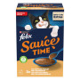 FELIX | Sauce Time | Aliment complémentaire en Sauce irrésistible pour Chat Adulte | Élaboré avec des ingrédients de qualité | A