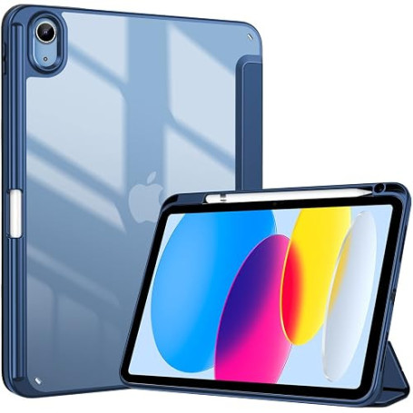 ProCase Coque avec Porte-Stylet pour iPad A16 11" 2025/10e Gén 10,9" 2022 | Porte-Stylet Intégré, Antichoc, Support Tri-Fold, Do