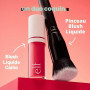 e.l.f. Pinceau à blush liquide camouflage, pinceau biseauté idéal pour appliquer et mélanger les couleurs sur les joues, poils d