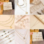 ZXTGBQ 60 Pcs Parure Bijoux Femme Or, Bracelet Ensemble Bijoux Ensemble Bijoux, Boucle D'Oreille Bracelet Collier Perle Zircon C