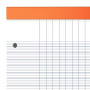 OXFORD Lot de 2 Blocs-Notes Perforés Orange A4+ Grands carreaux Seyès 80 Feuilles Agrafées Couverture Carte Enduite Orange
