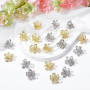 Bremorou Lot de 20 mini pinces à cheveux, petites pinces à cheveux en métal, pinces à cheveux dorées et argentées, fleurs, acces