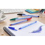 BIC Cristal Soft Stylos-Bille Pointe Moyenne (1,2 mm) - Écriture Douce et Fluide - Noir, Boîte carton de 10