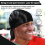 TSKNOMO 6 Pcs Durags en Satin pour Hommes, Lot de Do Rags avec Longue Queue et Larges Bandes pour Hommes et Femmes