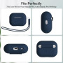 KOKOKA Coque Étui Compatible avec AirPods Pro 2/1 2023/2022/2019 avec Kit de Nettoyage et Lanière en Silicone, Housse en Silicon