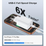 45W Chargeur USB C Rapide for iPhone 17 16 15/17 16 15 Pro/17 16 15 Pro Max/17 Air/16 15 Plus/iPad Pro/iPad Air, Samsung S25 S24