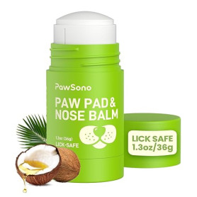 PawSono Baume Coussinets et Truffe Chien Stick 100% Naturel Huile de Coco | Naturel Beurre de Karité, Peut être Léché sans Risqu