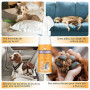 Nettoyeur de Pattes de Chien, shampooing sans Eau avec Brosse en Silicone Souple, Mousse hydratante pour Un Lavage Efficace des