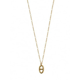 Collier Pendentif Maille Marine Femme – Chaîne Doré et Blanche– Acier Inoxydable Hypoallergénique – Sans Nickel – Résistant à l’