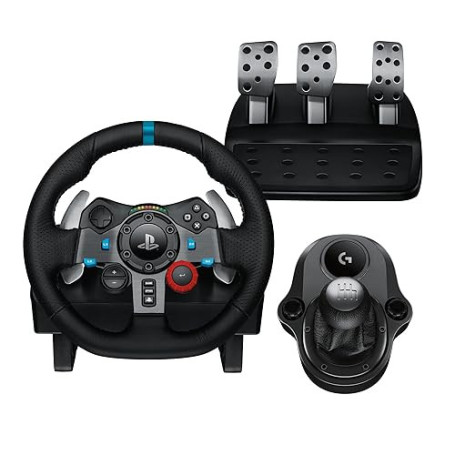 Logitech G G29 SE Driving Force Wheel and Shifter pour Playstation & PC | Volante e pedali da corsa, ritorno di forza dinamico,