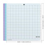 NICAPA Lot de 6 tapis de découpe 30 cm x 30 cm pour Silhouette Cameo 5/4/3/2/1 - Poignée variée, accessoires, adhésif, antidérap