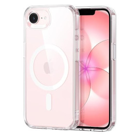 ESR Coque Magnétique pour iPhone 17e/16e, Transparente | Anti-jaunissement, Ultra Mince, Protection Chute 3X Militaire, Absorpti