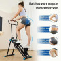 HXD-ERGO Stepper d’Escalier Pliable Fitness 2026, Appareil Cardio Maison Professionnel avec Guidon Réglable, Écran LCD, Machine
