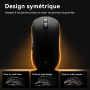 ATK A9 Souris Gaming sans Fil | 53 g Ultra-Légère, Capteur PAW3395SE, 18 000 PPP, 2,4 GHz/BT/Filaire, 1 000 Hz, Batterie 120 Heu