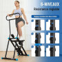 HXD-ERGO Stepper d’Escalier Pliable Fitness 2026, Appareil Cardio Maison Professionnel avec Guidon Réglable, Écran LCD, Machine