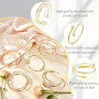 FAINCA Bracelet Bras Ouverture Réglable 8-12CM Bracelet Manchette Femme Grâce Bijoux Femme Braceletmanchette Multicouches Bacces