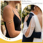 FAINCA Bracelet Bras Ouverture Réglable 8-12CM Bracelet Manchette Femme Grâce Bijoux Femme Braceletmanchette Multicouches Bacces