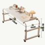 Table De Lit à Roulette,Table De Lit à roulettes Grand Plateau pour Repas Table Lit Pliable Table Roulante Pliante Bureau Lit 2 
