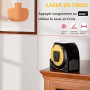 VOBOR 40m Télémètre Laser 3 en 1, Ruban à Mesurer 5m, USB-C Rechargeable, Écran LCD, Modes Pythagore, Surface et Volume, Crochet