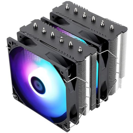 Thermalright TR Peerless Assassin 120 SE ARGB Refroidisseur d'air pour processeur, 6 caloducs, double ventilateur 120 mm TL-C12C
