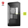 MSI MAG PANO M100L PZ Boîtier PC Micro-ATX, Support pour Carte Graphique, Niveau à Bulle, filtres à poussière, Espace de 33mm po