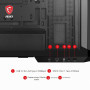 MSI MAG PANO M100L PZ Boîtier PC Micro-ATX, Support pour Carte Graphique, Niveau à Bulle, filtres à poussière, Espace de 33mm po