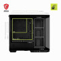 MSI MAG PANO M100L PZ Boîtier PC Micro-ATX, Support pour Carte Graphique, Niveau à Bulle, filtres à poussière, Espace de 33mm po