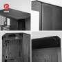 MSI MAG PANO M100L PZ Boîtier PC Micro-ATX, Support pour Carte Graphique, Niveau à Bulle, filtres à poussière, Espace de 33mm po