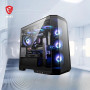 MSI MAG PANO M100L PZ Boîtier PC Micro-ATX, Support pour Carte Graphique, Niveau à Bulle, filtres à poussière, Espace de 33mm po