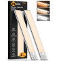 Gritin Lampe de Placard LED 26CM Super Lumineuse Cuisine Reglette 4 Modes | Rechargeable, 3 Couleurs&5 Luminosités, Détecteur de