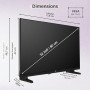 JVC Fire TV LT-32VRH3555 (2026) 32" Smart TV HDR avec Commande vocale Alexa et Triple Tuner LED